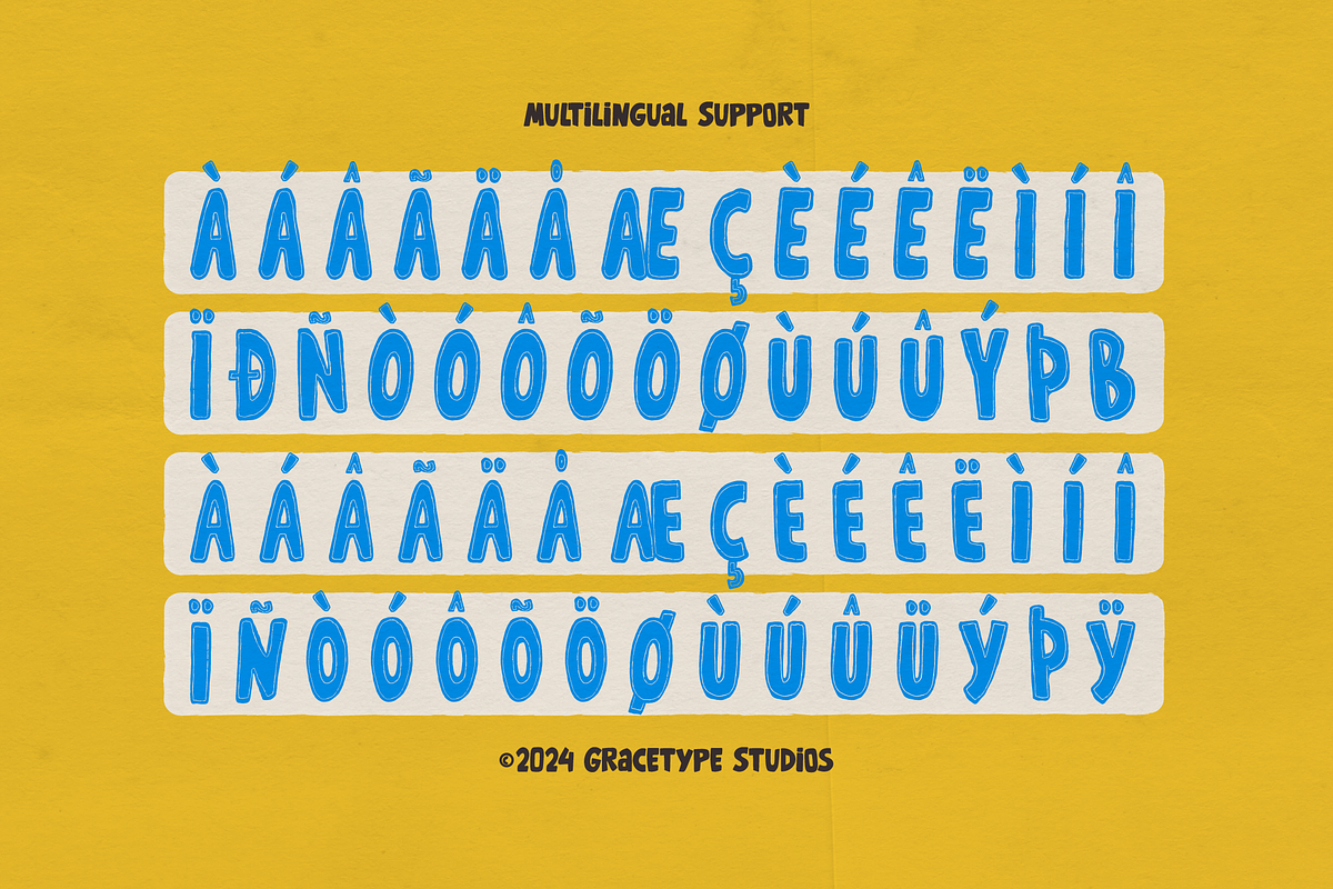 Wonky Dongki | Hand Drawn Display, a Handwritten Font by gracetype_studio (Photo 11 of 12)