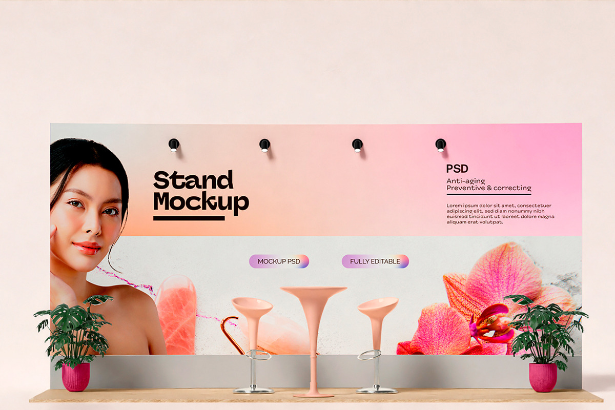 Exhibition Stand Mockup, an Advertising Mockup by Mego-studio (Photo 1 of 3)