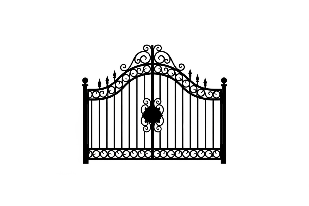 Ornate Wrought Iron Gate Vector Bund, an Illustration by Designs_River (Photo 11 of 47)