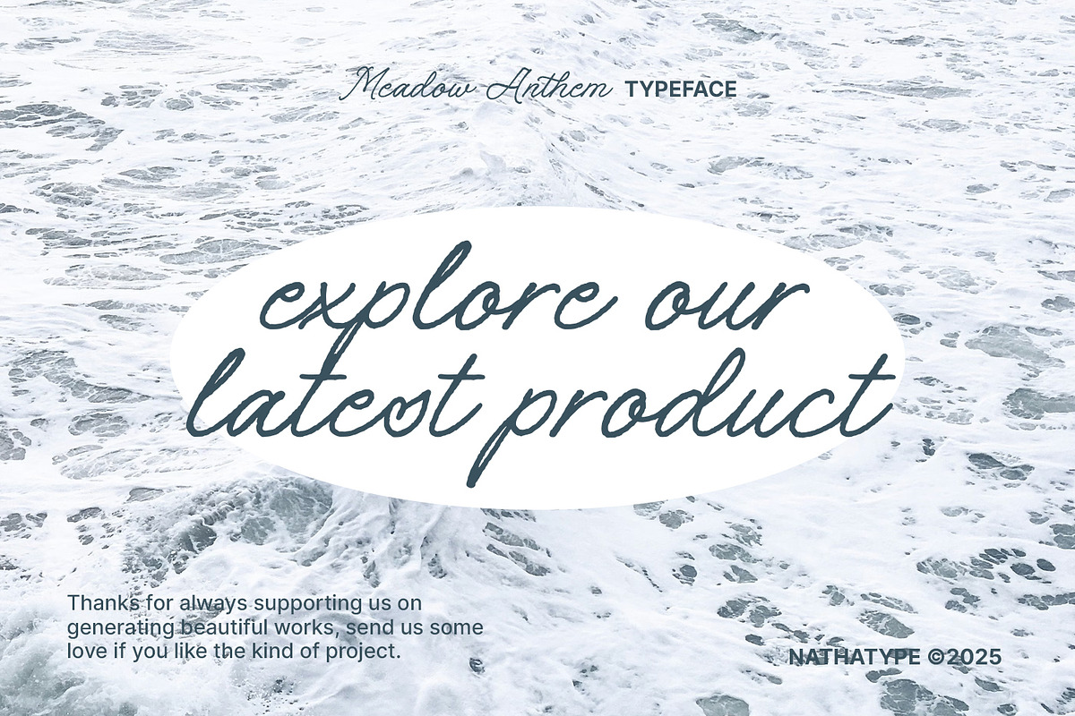 Meadow Anthem, a Handwritten Font by Nathatype (Photo 11 of 11)