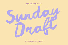 Sunday Draft - Hand Drawn Font