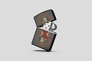 Metallic Lighter Mockup - 8 views, a Merchandise Mockup by Illusiongraphic (Thumbnail 6 of 21)