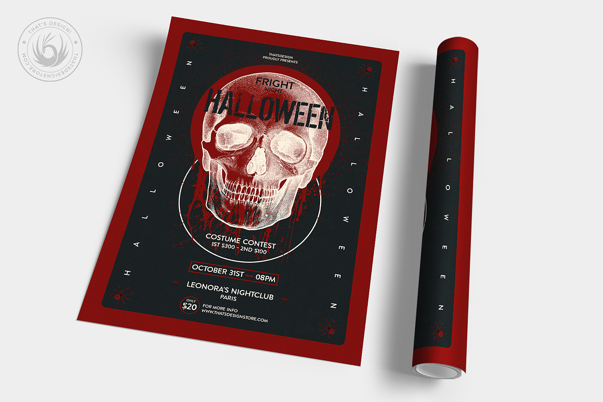 Halloween Flyer Template V25, a Flyer Template by ThatsDesignArt (Photo 5 of 7)