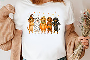 Halloween Dachshund Dog Ghost PNG, a Seasonal Illustration by CraftArtStudio (Thumbnail 3 of 4)