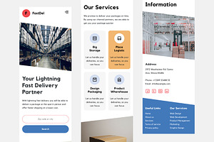 FastDel - Delivery Box Responsive