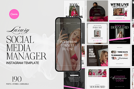 Luxury Social Media Manager Template, a Social Media Template by My Template Studio