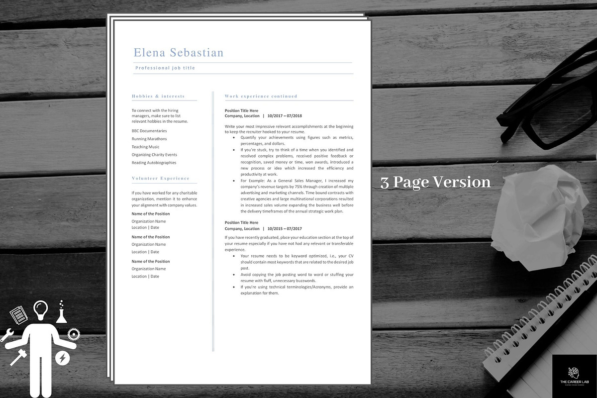 Resume/CV for entry level jobs, a Resume Template by The Career Lab (Photo 5 of 10)