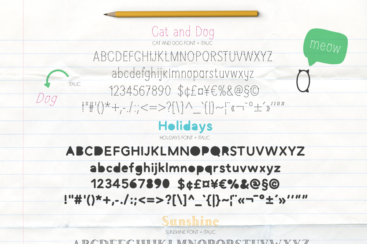 Fontytotty 25 Font Collection, a Sans Serif Font by Julia Dreams (Photo 9 of 11)
