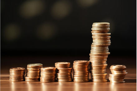 Increasing stacks of coins showing, a Business Photo by Ylivdesign