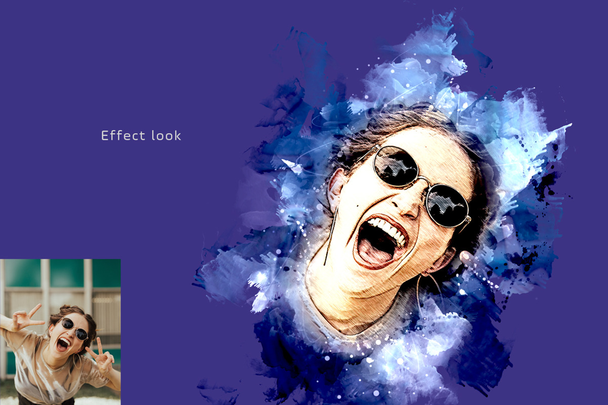 Watercolor Wash Photoshop Action 2, an Action Add-On by MRI STUDIO (Photo 8 of 19)