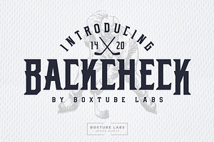 Backcheck - Display Font