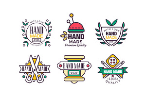 Hand Made Needlework Badge and Logo, an Object Illustration by TopVectors