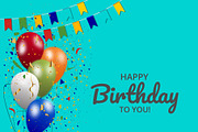 Happy Birthday Banner Design, a Background Graphic by Sashamim22 (Thumbnail 4 of 5)