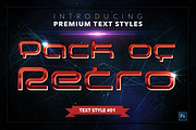 Retro #2 - 17 Text Styles, a Layer Style Add-On by Jonas Stensgaard (Thumbnail 2 of 20)