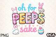 Oh for peeps sake png sublimation de, an Illustration by DreamCafeArt (Thumbnail 1 of 7)
