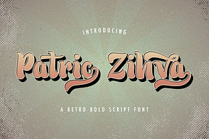 Patric Zihva - Retro Bold Script Fon