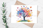 Watercolor Spring Tree Clipart PNG, an Illustration by Canvas Craft (Thumbnail 6 of 7)