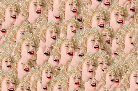 Marylin monroe head motif random pattern