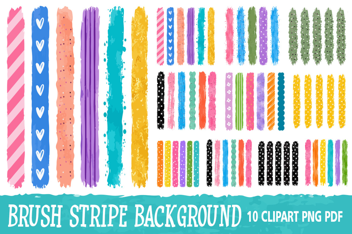Brush Stripe Background PNG Bundle, a Background Graphic by FiveStarCrafting (Photo 1 of 3)