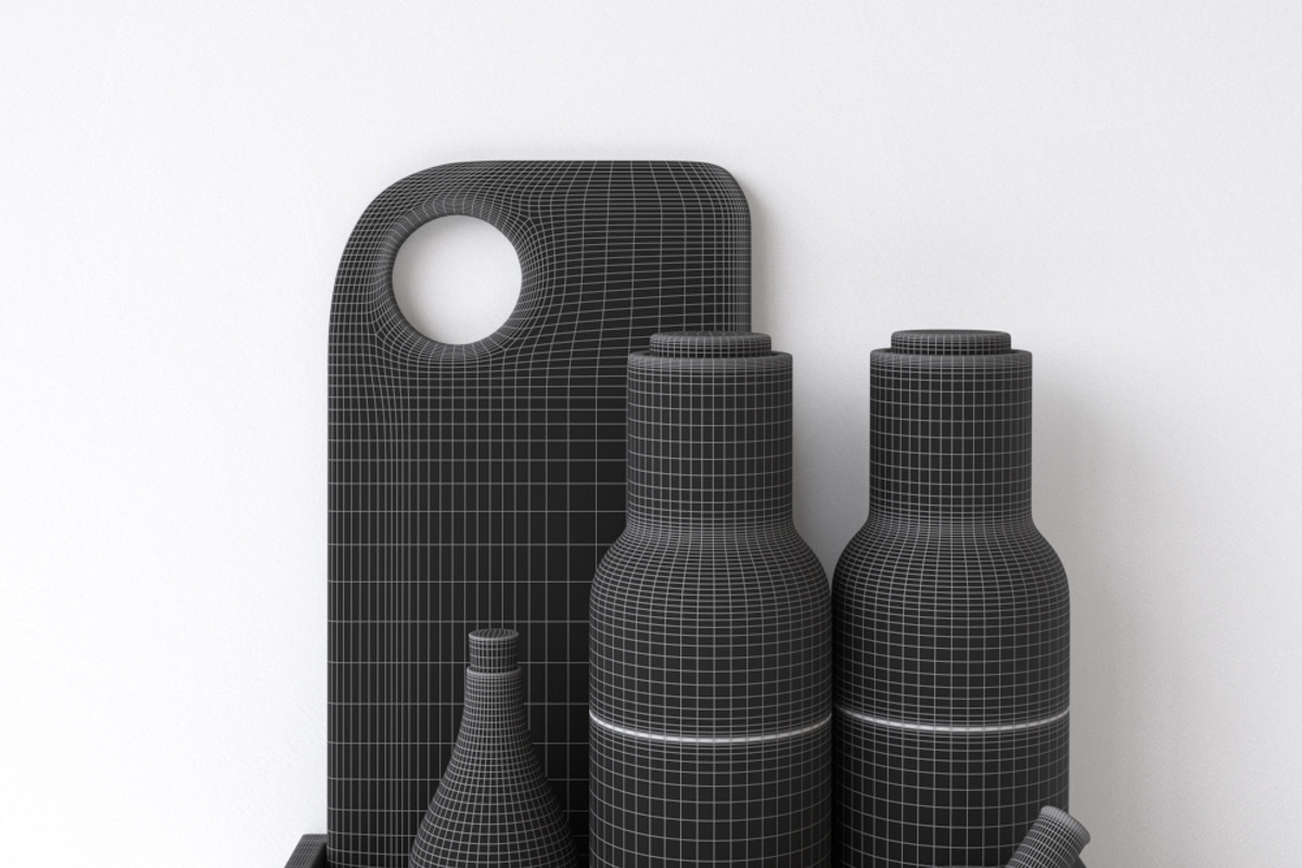 Decor Set Kitchen Menu Grinder, an Architecture 3D Model by gianniritschard (Photo 8 of 10)