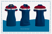 Mockup women's polo dresses, a Shirt Mockup by Irena Matiash shop (Thumbnail 4 of 4)