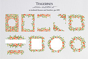 Watercolor tangerines, an Illustration by LiliaUdod (Thumbnail 4 of 7)
