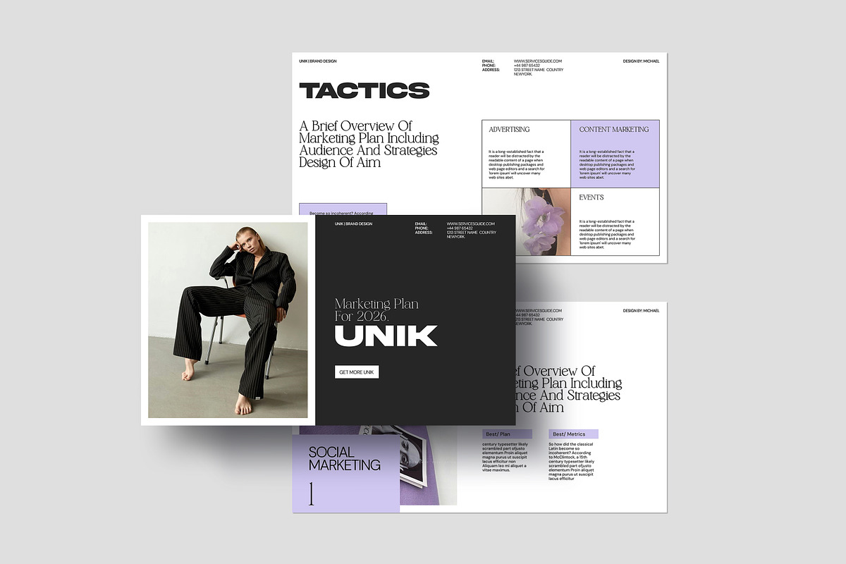 UNIK | Marketing Plan Presentation, a Presentation Template by SlideStock (Photo 7 of 8)