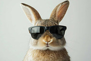 Funny Easter bunnies with glasses, an Animal Photo by VetalStock (Thumbnail 6 of 11)