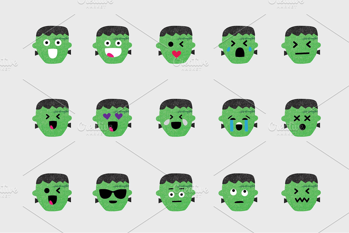 Halloween Emojis MegaPack, an Emoji Icon by Kanga & Moose (Photo 2 of 6)
