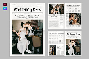 Wedding Newspaper Template, a Brochure Template by BrandPacks