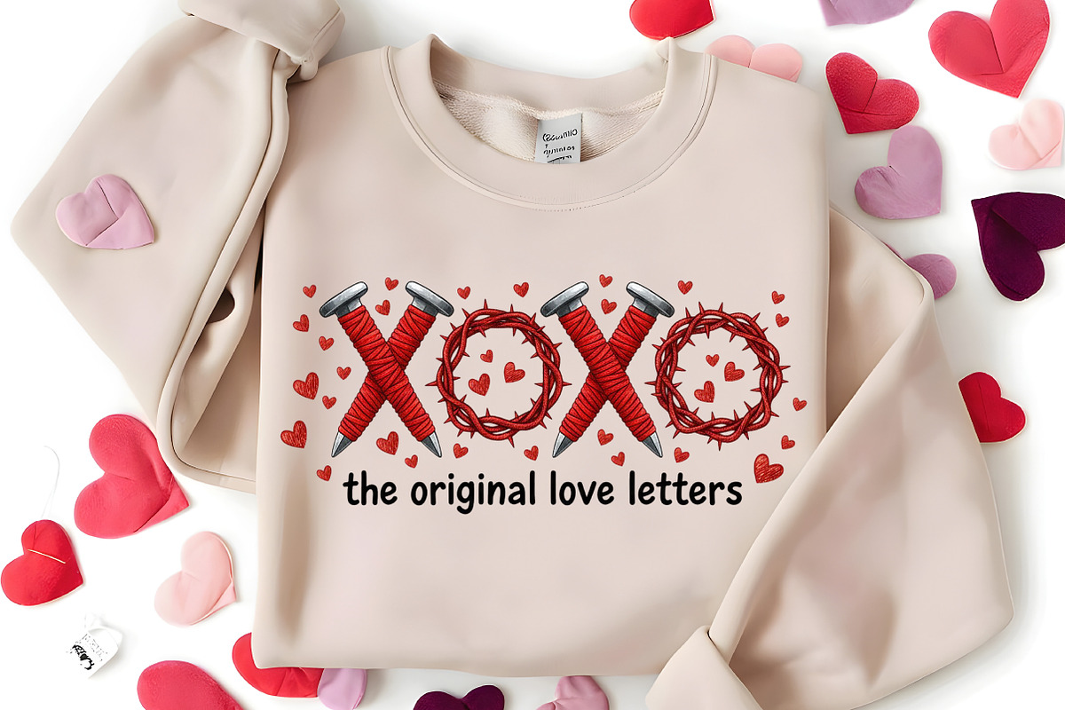 Faux Yarn Xoxo The Original Love PNG, an Illustration by Canvas Craft (Photo 3 of 7)