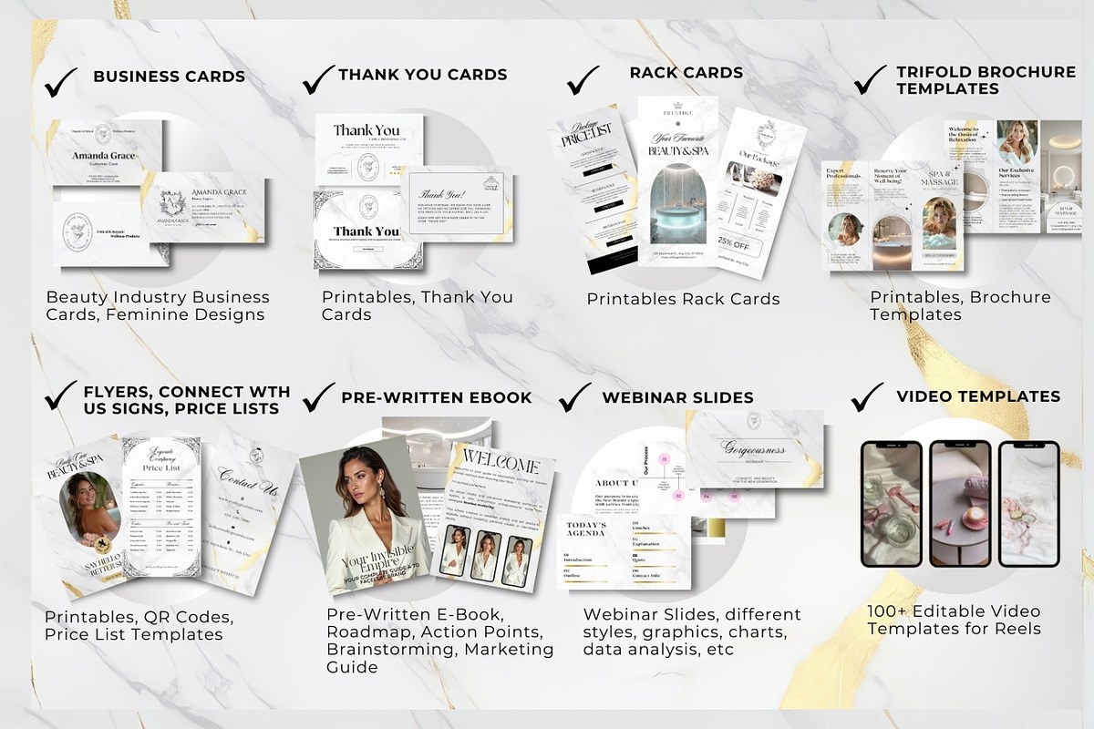 1000 Branding Kit White Marble, a Branding & Logo Template by CopertiniStudio (Photo 3 of 9)
