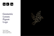 Geometric Luxury Pigeon Logo, a Branding & Logo Template by Luxury Logos (Thumbnail 1 of 4)