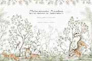 Chinoiserie Watercolor Wild Nature, a Decorative Illustration by Kreker Kate (Thumbnail 1 of 12)
