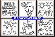 61 Hello Summer Coloring Pages, a Seasonal Illustration by Design Station (Thumbnail 5 of 6)