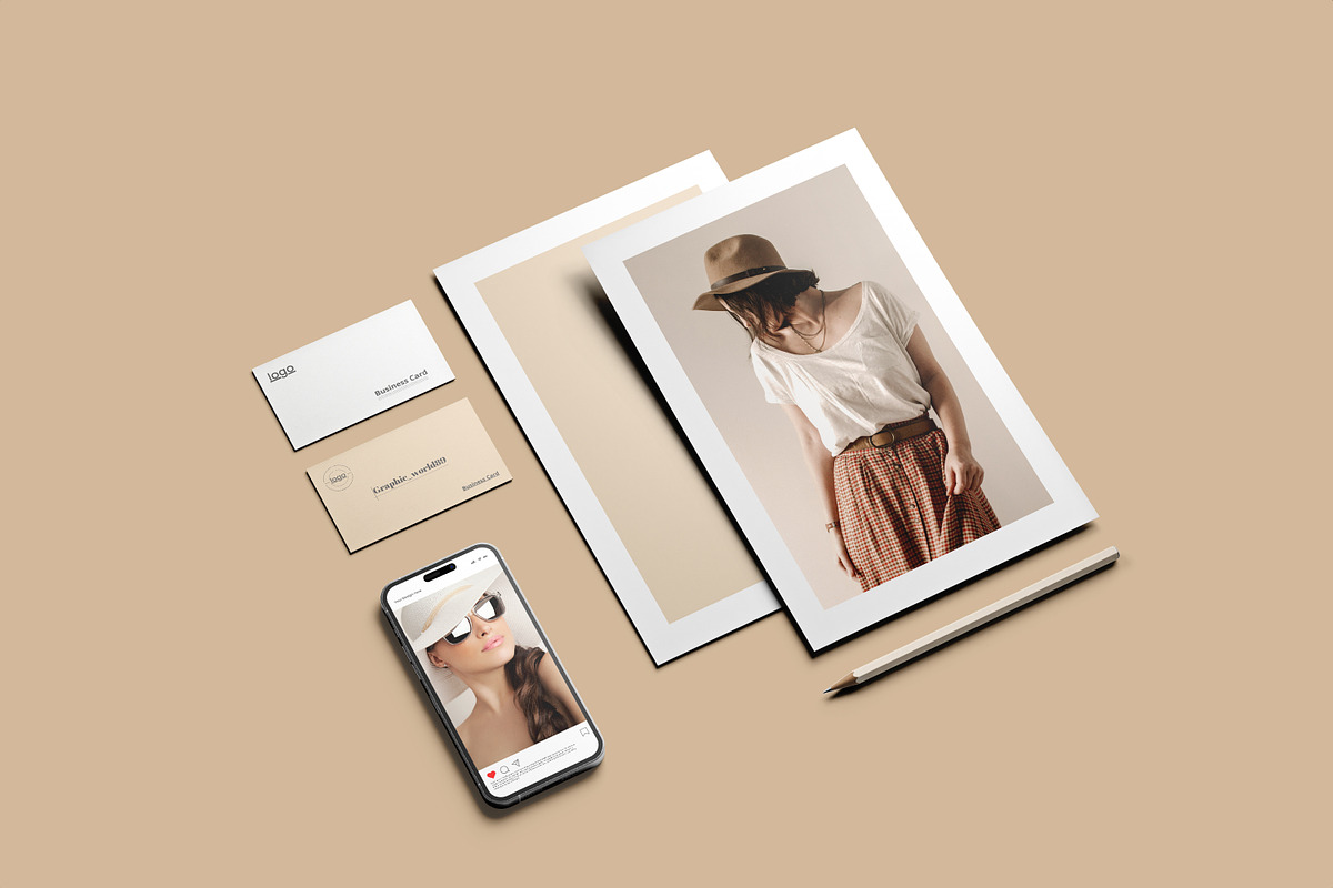 Stationery Scene creator Mockup, a Mockup by graphic_keY (Photo 3 of 5)