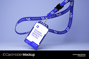 ID Card Holder Mockup, a Product Mockup by graphicook
