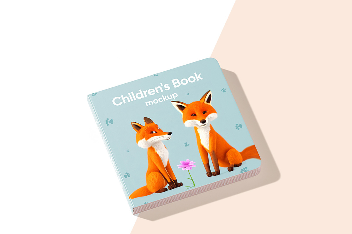 Square Book Mockup, a Books & Magazine Mockup by WebAndCat (Photo 5 of 13)