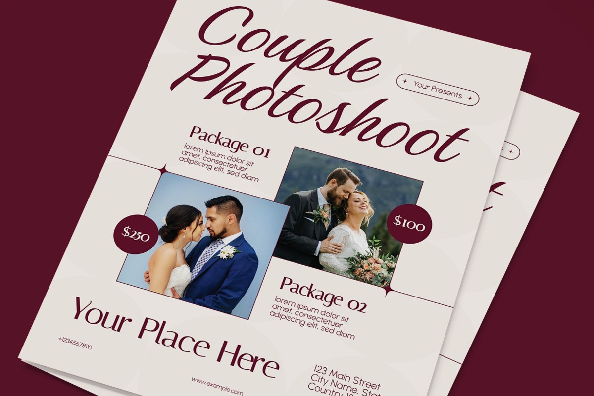 Couple Photoshoot Flyer, a Flyer Template by graphicook (Photo 2 of 3)