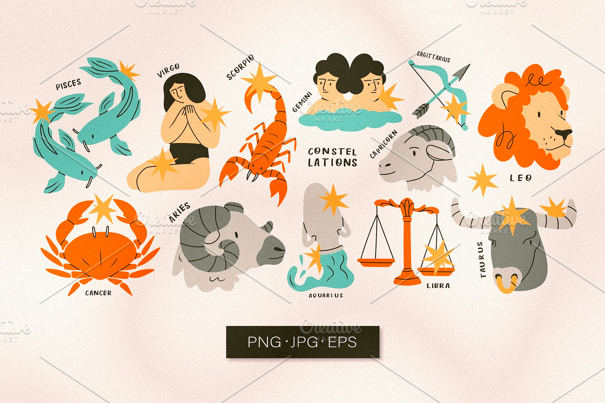 Zodiac signs, an Object Illustration by Twisted Tail (Photo 2 of 7)