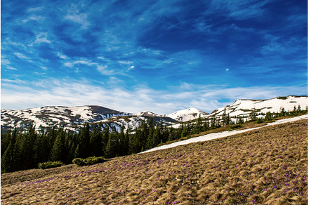 Mountains with snow, a Nature Photo by Nature and travel
