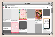 Digitally Pink Pinterest Media Pack, a Social Media Template by Tangerine Nation (Thumbnail 2 of 9)