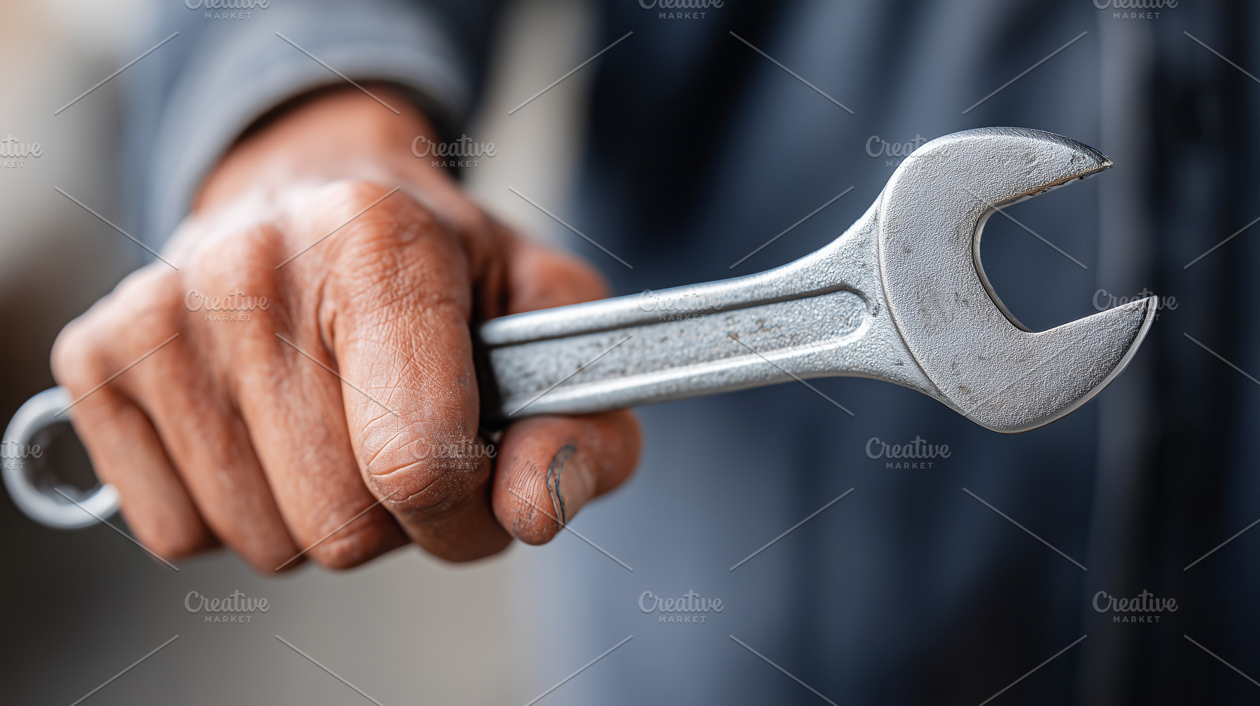 Close up of a worker’s hand holding, an Industrial Photo by MistyDay