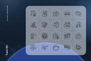 Trash Bin Icon, an Outline Icon by Nathaya Studio (Thumbnail 2 of 2)