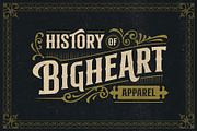 Hermona Vintage + Extras, a Serif Font by Arterfak Project (Thumbnail 9 of 13)