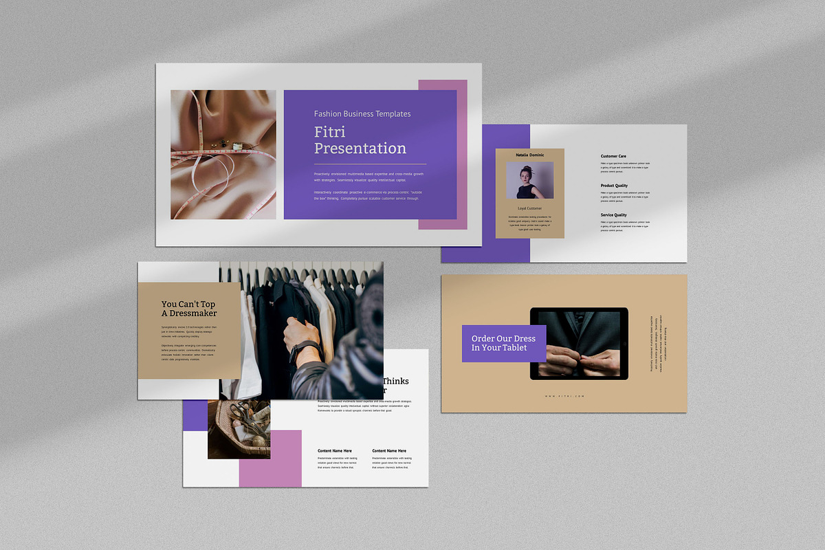 Fitri : Fashion Powerpoint, a Presentation Template by Punkl Camp (Photo 1 of 9)