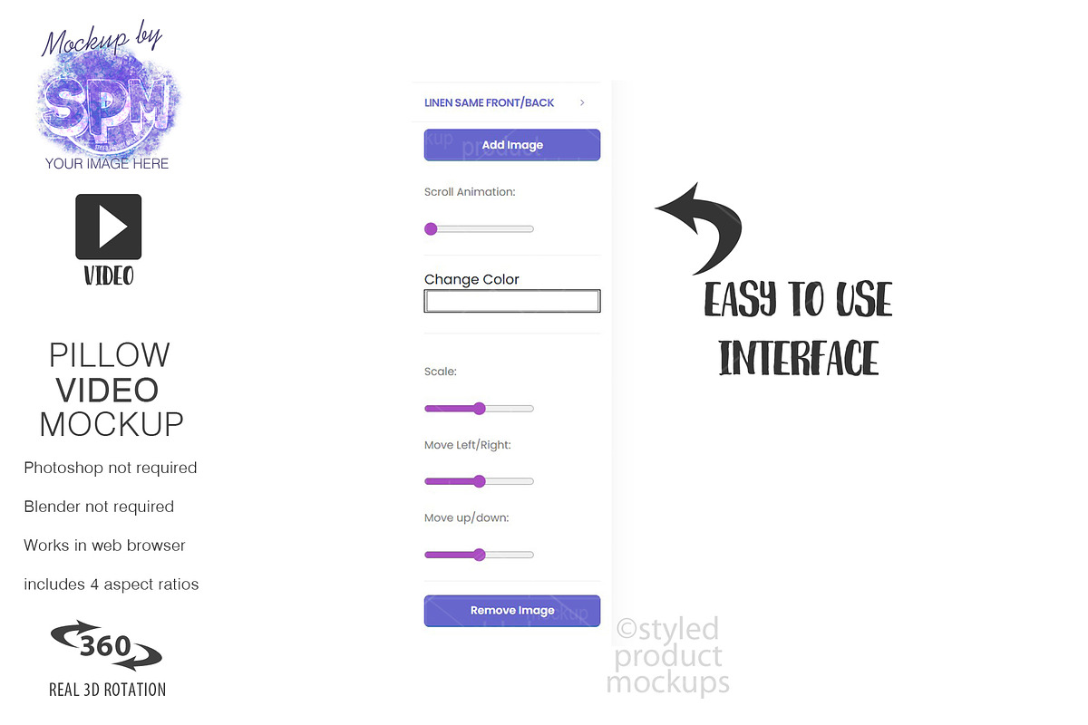 Animated Pillow Video Mockup, a Household Mockup by StyledProductMockups (Photo 7 of 15)