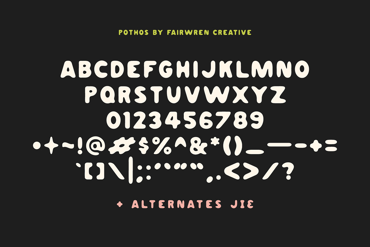 Pothos Fonts, a Sans Serif Font by Chelsea Burkett (Photo 7 of 8)