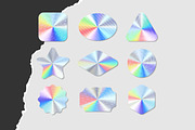 9 Vector Holographic Stickers, an Object Graphic by MaximGertsen (Thumbnail 3 of 6)