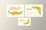 Yellow Floral Wedding Suite, a Card Template by Neermana (Thumbnail 3 of 4)